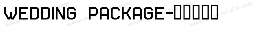 Wedding Package字体转换